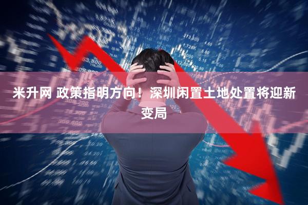 米升网 政策指明方向！深圳闲置土地处置将迎新变局