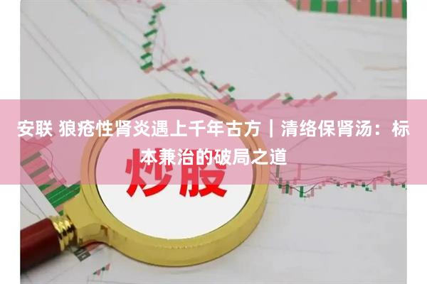 安联 狼疮性肾炎遇上千年古方｜清络保肾汤：标本兼治的破局之道